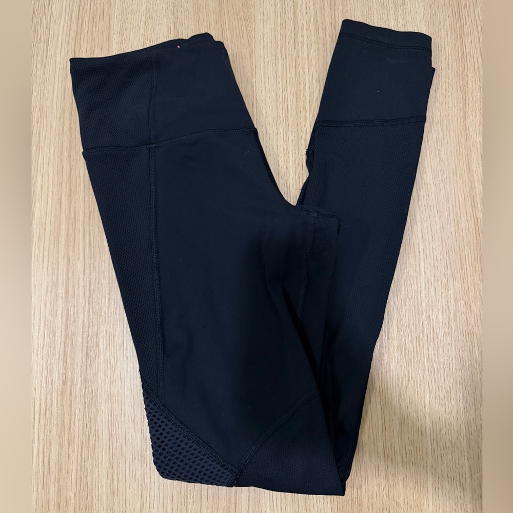 Victoria’s Secret Sport Black Mesh High-rise Leggings
